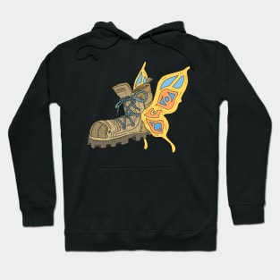 butterfly wings, hiking shoe Hoodie